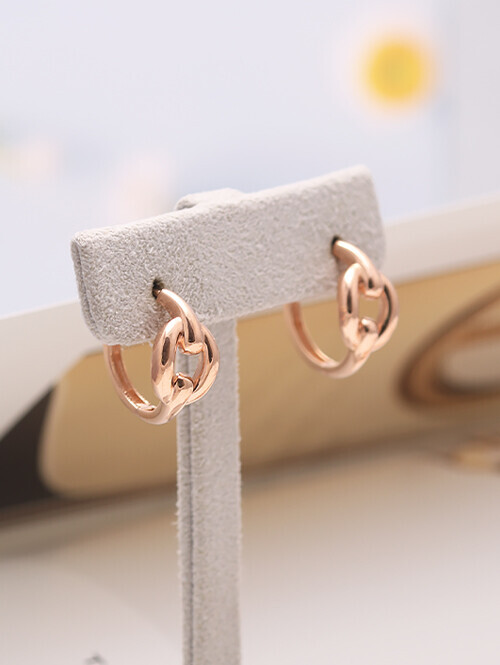 14K 18K 제리프 볼륨써클 귀걸이