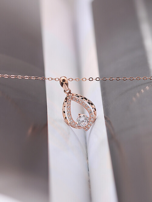 14K 18K 아링디 컷팅큐빅 티어스 펜던트 (체인별도상품)