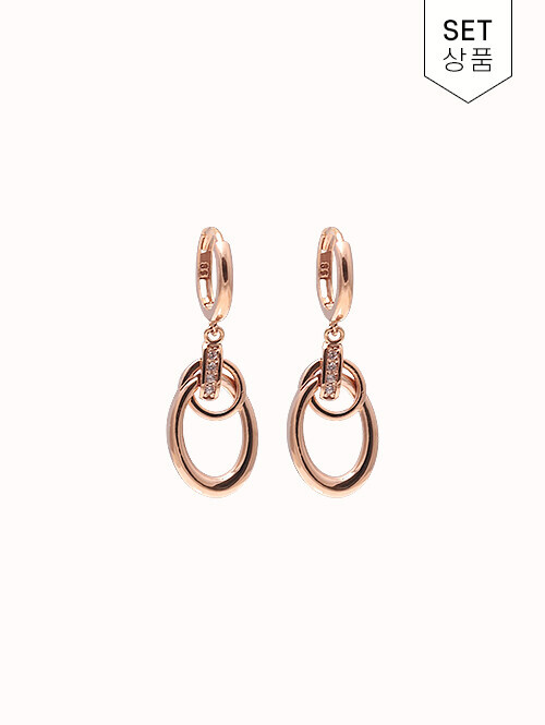 14K 18K 멜덴 라운드 투링 귀걸이