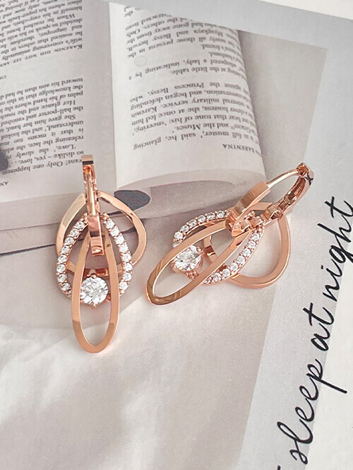 14K 18K 끌레르 트리플 링 귀걸이