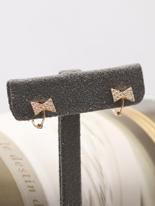 14K 심플 리본 귀걸이