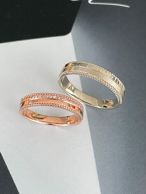 14K 18K 모에스트 투라인 엠보 안메움 커플링