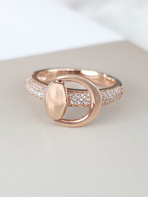 14K 18K 글로시 코코 반지