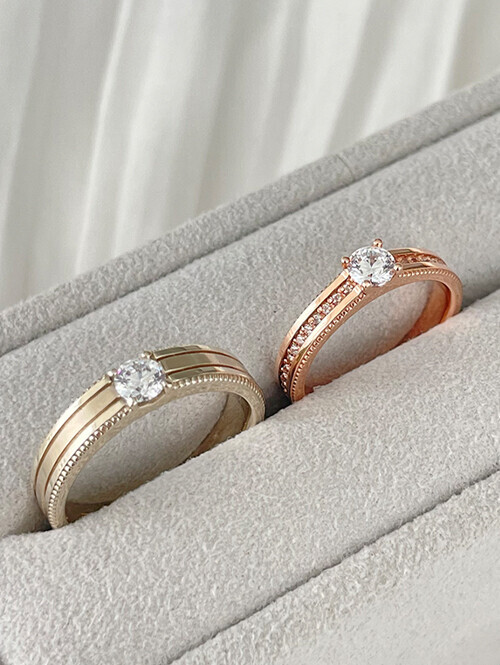 14K 18K 메르빈 웨딩 4부 큐빅 커플링