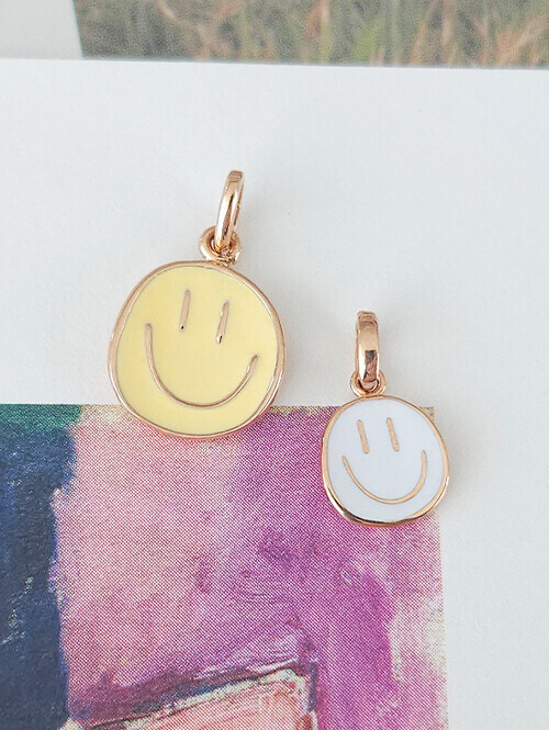 14K 18K 꾸러기 에폭시 스마일 펜던트 소 사이즈 (체인별도상품)