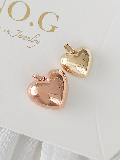 14K 18K 라들렛 볼륨하트 펜던트(소 사이즈) (체인별도상품)