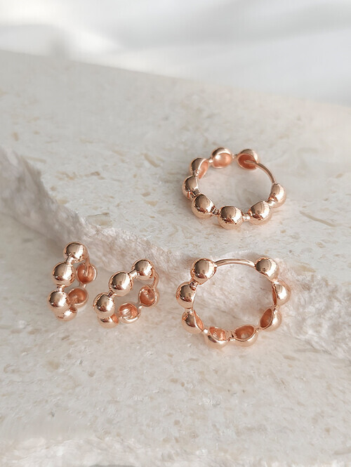 14K 18K 버터볼 에어링 귀걸이 (소 사이즈)