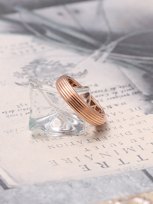 14K 18K 츄로스 입체 반지