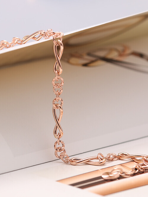 14K 18K 뫼비우스 믹스체인 팔찌