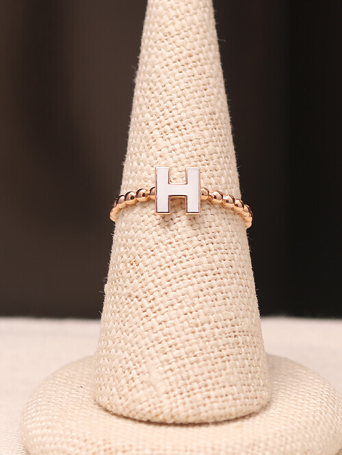 14K 18K 헬릿 에폭시 H 볼반지