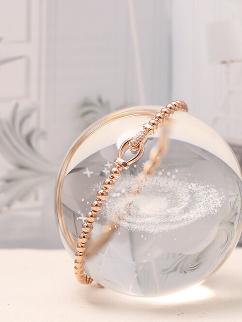 14K 18K 레비오스 버클장식 볼팔찌