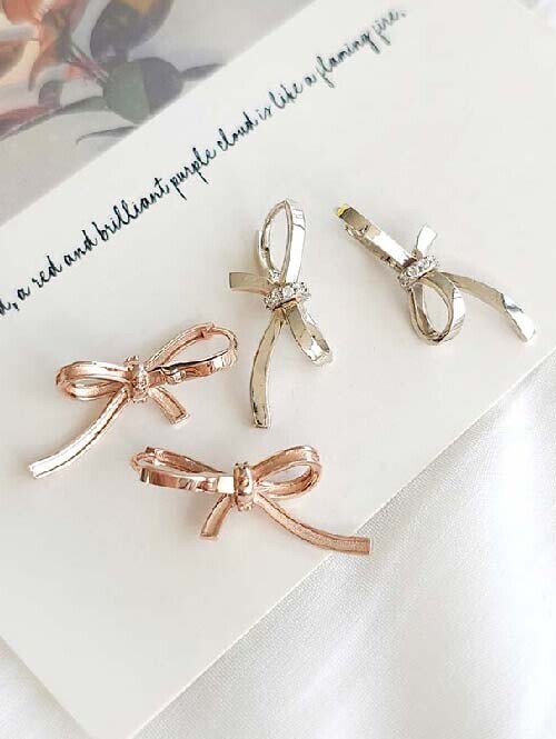 14K 18K 러뷰잇 리본드롭 귀걸이