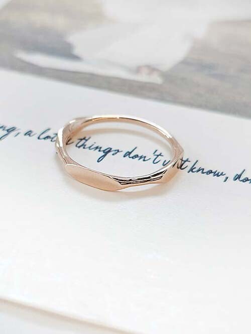 14K 18K 세비옹 트리플 플랫 반지