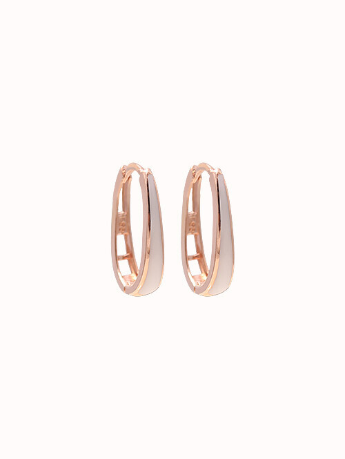 14K 18K 세비런 에폭시 링 귀걸이(L 사이즈)