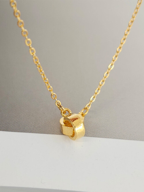 24K 순금 3.75g 디오링 목걸이 (+18K붕어장식)